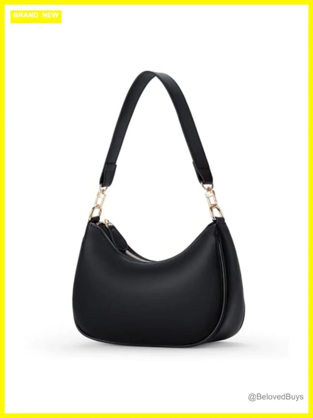 Cute Hobo Purse Women Shoulder Bag PU Leather Gold Chain 3 Card Slots